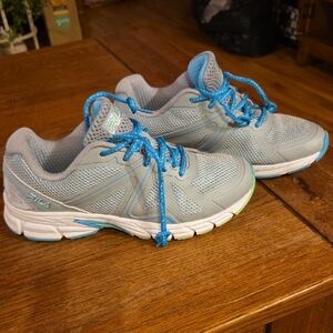 Fila Light Gray and Sky Blue Sneakers